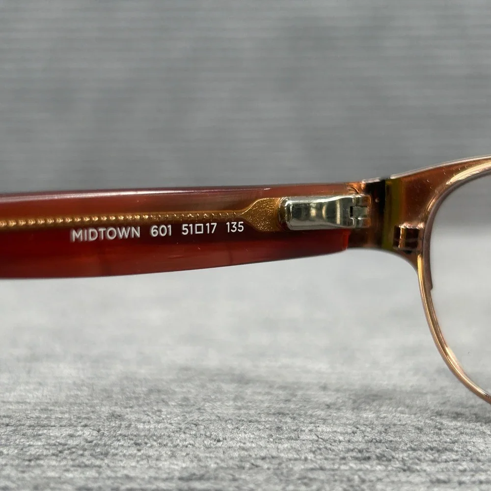 Marchon NYC Midtown 601 Burgundy Tortoise Cat Eye Y2k Eyeglasses 51-17-135